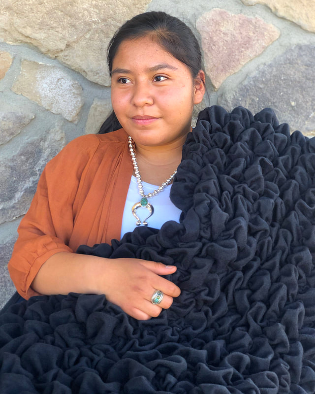 Native American Throw Blanket Black